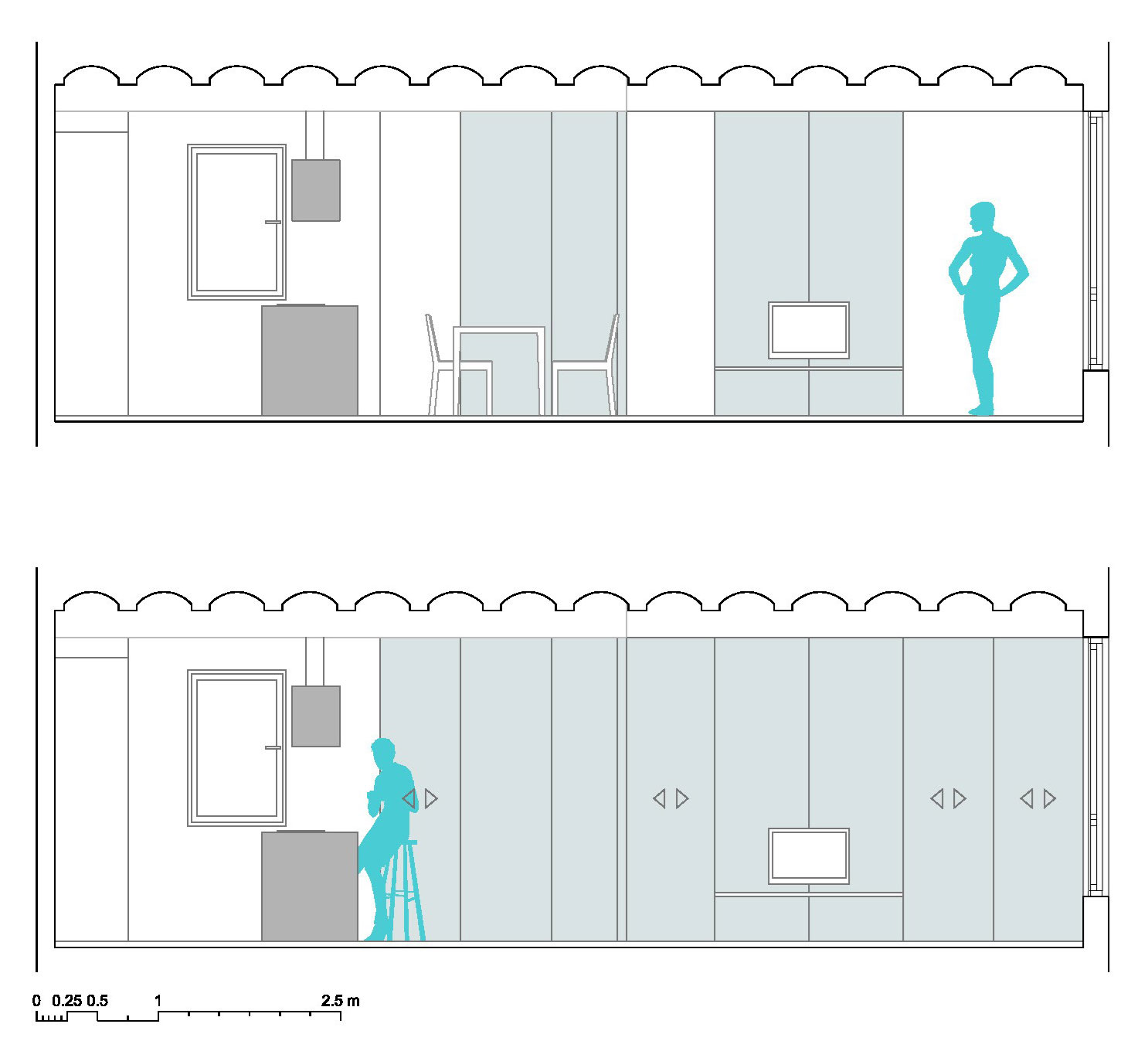 A Luminous Apartment with Clean and Fresh Interiors in Barcelona, Spain by Nook Architects (13)