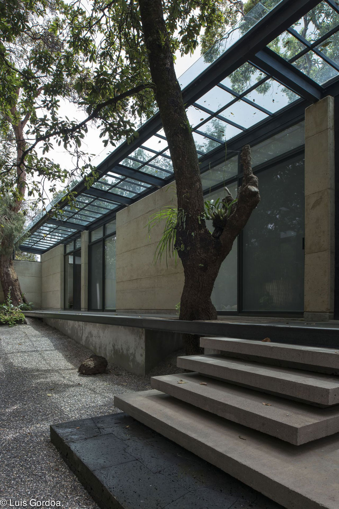 A Modern Concrete Home Surrounded by Trees and Vegetation Embrace in Morelos by Taller|A arquitectos (4)