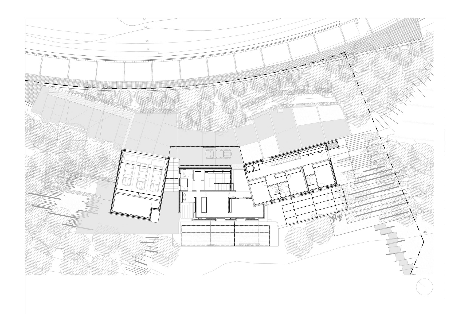 A Modern House with Stone on the Outside and Exposed Concrete on the Inside in El Ampurdán by b720 Fermín Vázquez Arquitectos (21)
