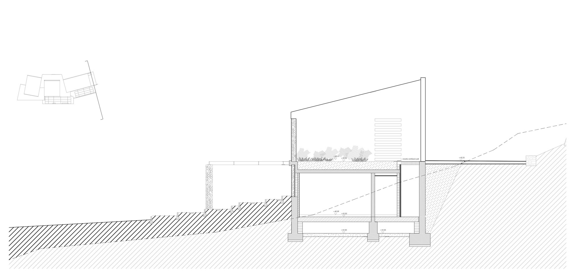 A Modern House with Stone on the Outside and Exposed Concrete on the Inside in El Ampurdán by b720 Fermín Vázquez Arquitectos (29)