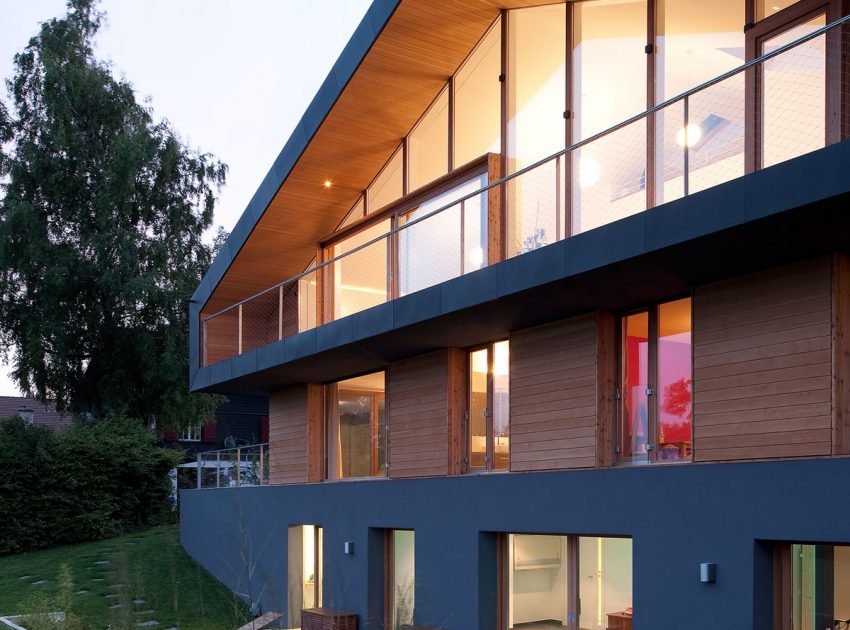 A Playful Contemporary Home Surrounded by Wildlife and Breathtaking Views in Genolier, Switzerland by LRS Architectes (11)