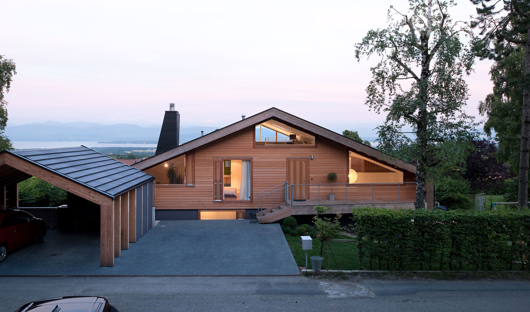 A Playful Contemporary Home Surrounded by Wildlife and Breathtaking Views in Genolier, Switzerland by LRS Architectes (13)