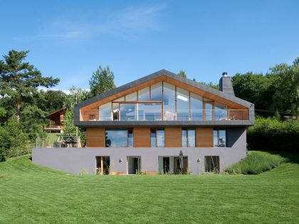 A Playful Contemporary Home Surrounded by Wildlife and Breathtaking Views in Genolier, Switzerland by LRS Architectes (2)
