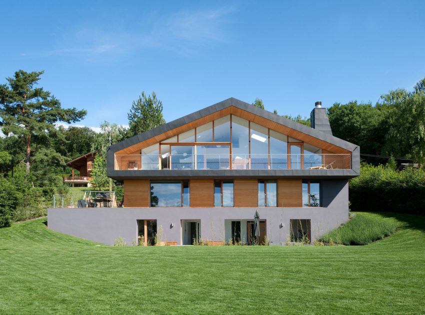 A Playful Contemporary Home Surrounded by Wildlife and Breathtaking Views in Genolier, Switzerland by LRS Architectes (2)