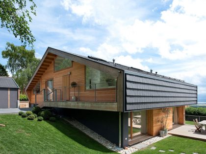 A Playful Contemporary Home Surrounded by Wildlife and Breathtaking Views in Genolier, Switzerland by LRS Architectes (3)