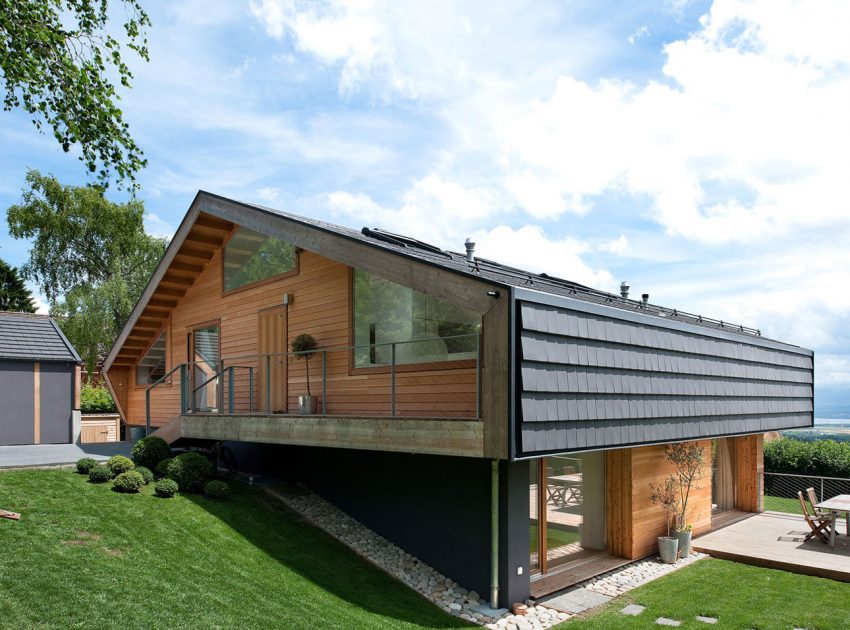 A Playful Contemporary Home Surrounded by Wildlife and Breathtaking Views in Genolier, Switzerland by LRS Architectes (3)
