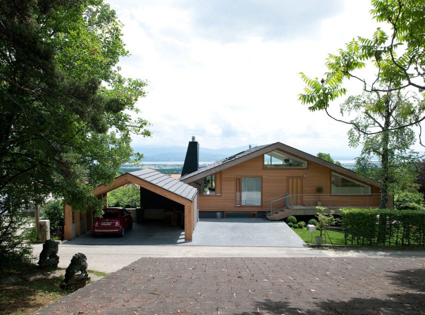 A Playful Contemporary Home Surrounded by Wildlife and Breathtaking Views in Genolier, Switzerland by LRS Architectes (4)