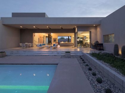 A Sleek Modern Home Characterized by Splendid White Pure Interiors in Scottsdale by Brent Kendle (16)