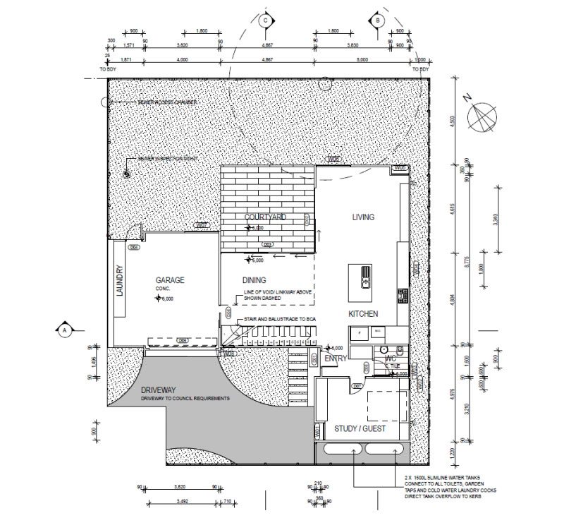 A Sleek and Stylish Sustainable Home for a Young Family in Newcastle by Bourne Blue Architecture (16)