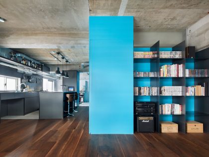 A Small Modern Industrial Apartment for Creative Couple in Saitama Prefecture, Japan