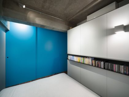 A Small Modern Industrial Apartment for Creative Couple in Saitama Prefecture, Japan by Keiji Ashizawa Design (7)