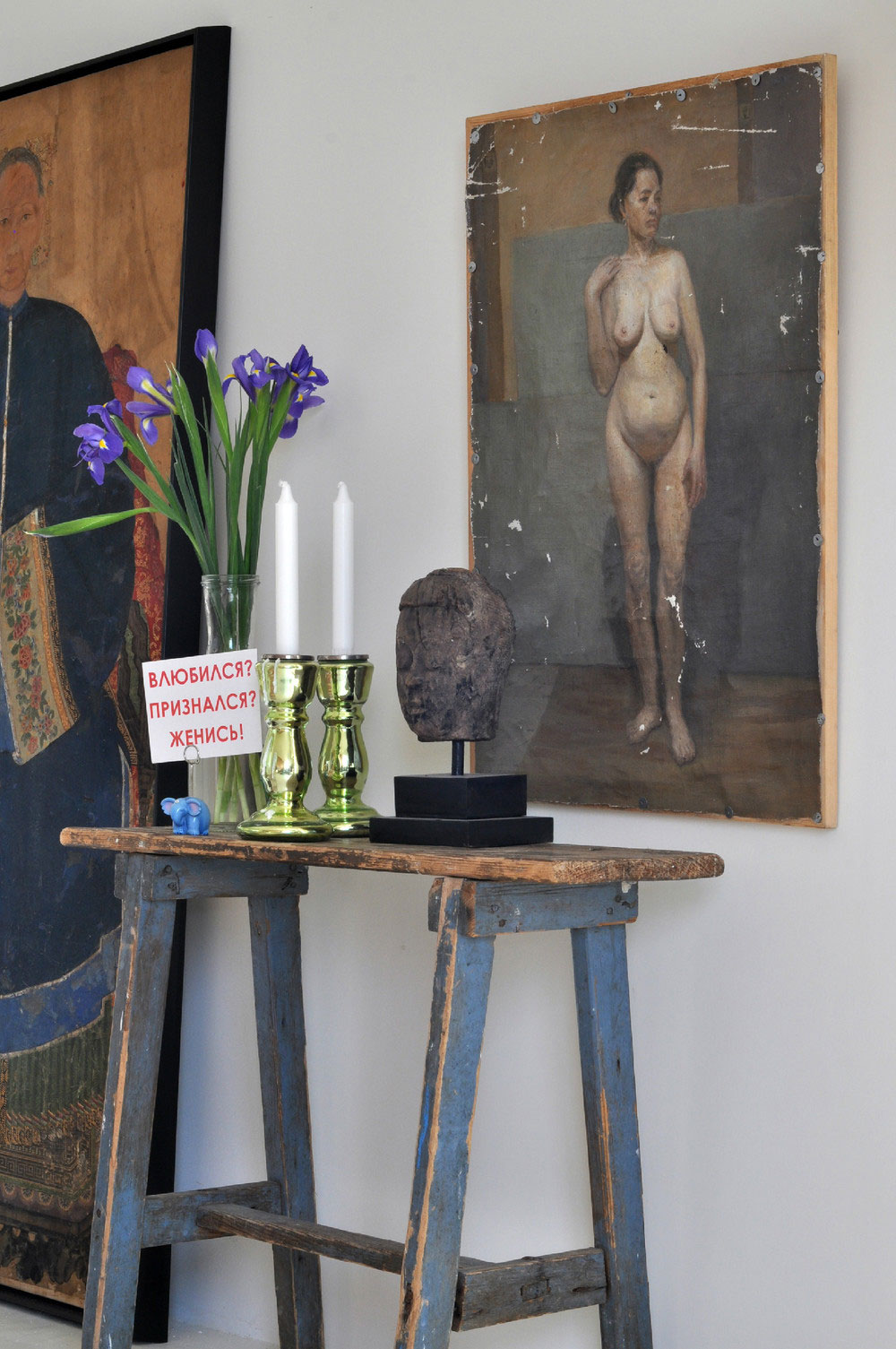 A Small and Chic Artsy Apartment Full of Charm and Personality in Moscow by Anna Herman (5)