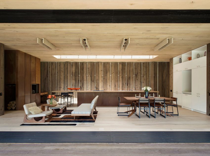 A Smart and Stylish Family Home with Series of Parallel Walls in Amagansett by Bates Masi Architects (2)