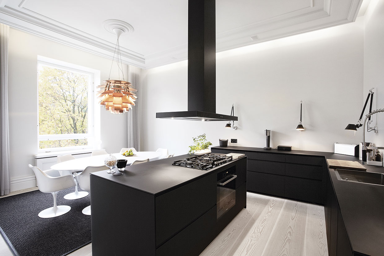 A Snazzy Contemporary Apartment Showcases a Lavish Interiors in Helsinki, Finland by Saukkonen + Partners (3)