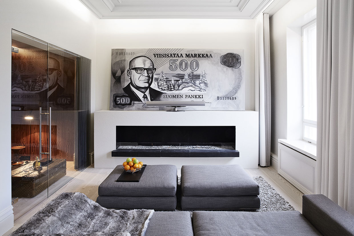 A Snazzy Contemporary Apartment Showcases a Lavish Interiors in Helsinki, Finland by Saukkonen + Partners (4)