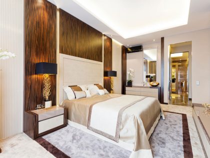 A Sophisticated Art Deco Home with Elegant Rich Wood and Golden Accents in St. Petersburg by NG Studio (12)