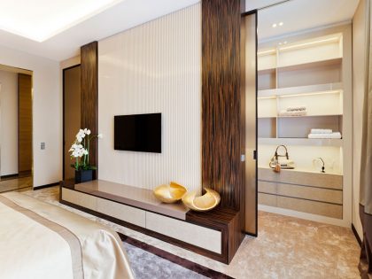 A Sophisticated Art Deco Home with Elegant Rich Wood and Golden Accents in St. Petersburg by NG Studio (17)