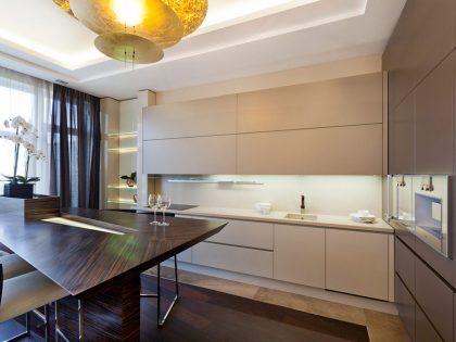 A Sophisticated Art Deco Home with Elegant Rich Wood and Golden Accents in St. Petersburg by NG Studio (7)