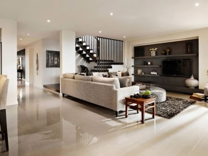 A Sophisticated Contemporary Home with Fresh and Stylish Interiors in Melbourne by Carlisle Homes (1)