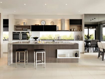 A Sophisticated Contemporary Home with Fresh and Stylish Interiors in Melbourne by Carlisle Homes (10)