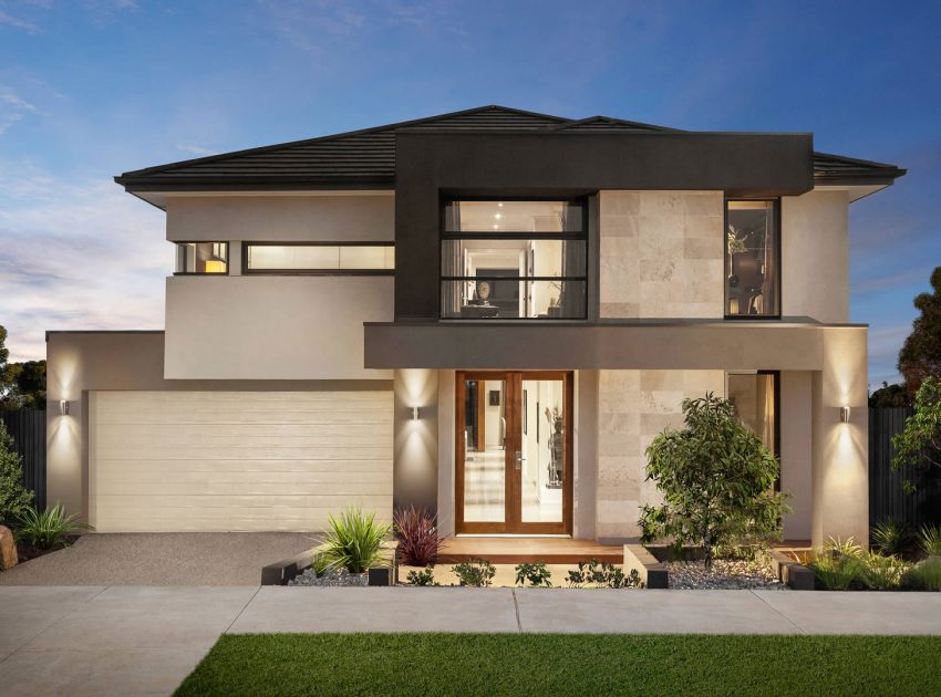 A Sophisticated Contemporary Home with Fresh and Stylish Interiors in Melbourne by Carlisle Homes (40)