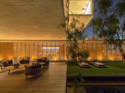 A Spacious Concrete House with Rich and Warm Interior Tones in São Paulo by Studio MK27 & Lair Reis (21)