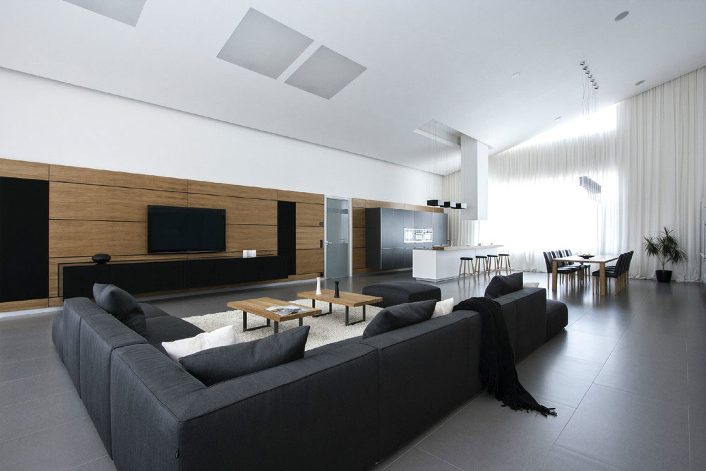 A Spacious House with Wood Elements and White Walls on the Edge of the Forest in Dnipropetrovsk by ArhObraz (3)