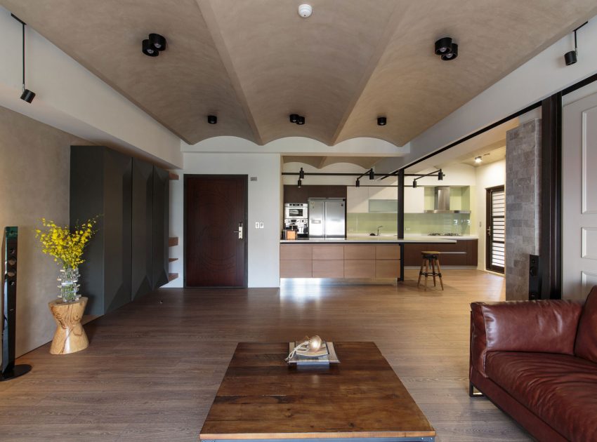 A Spacious Modern Penthouse Apartment for a Young Family in Taiwan by PMK+designers (1)