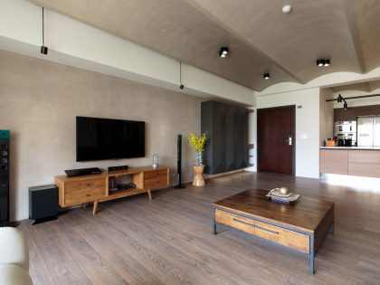 A Spacious Modern Penthouse Apartment for a Young Family in Taiwan by PMK+designers (2)