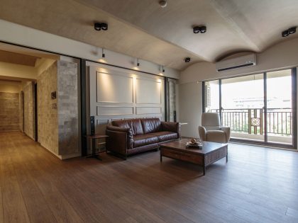 A Spacious Modern Penthouse Apartment for a Young Family in Taiwan by PMK+designers (4)