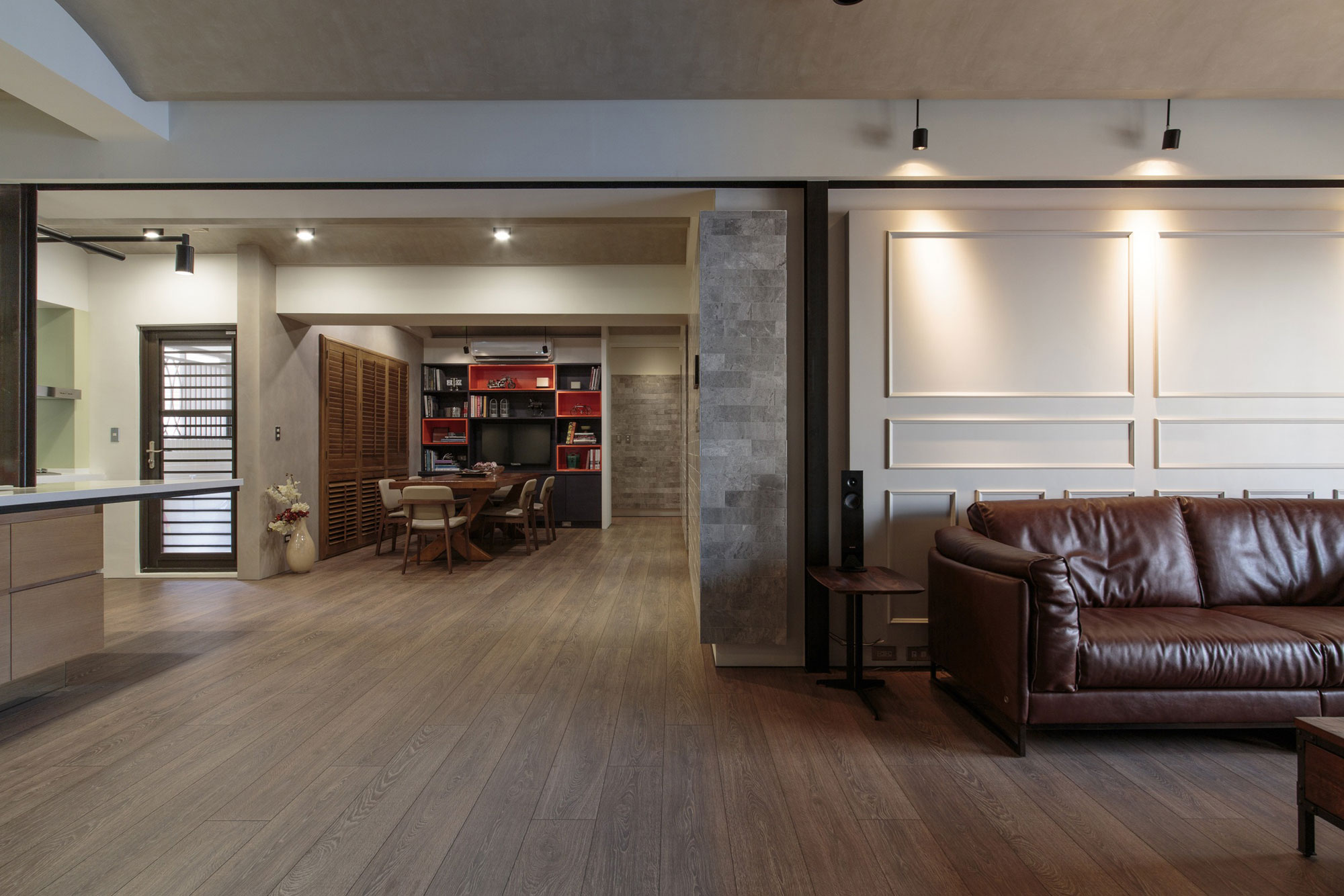 A Spacious Modern Penthouse Apartment for a Young Family in Taiwan by PMK+designers (6)