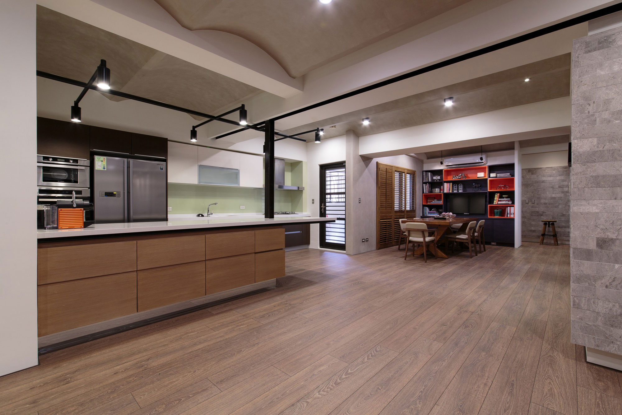 A Spacious Modern Penthouse Apartment for a Young Family in Taiwan by PMK+designers (7)