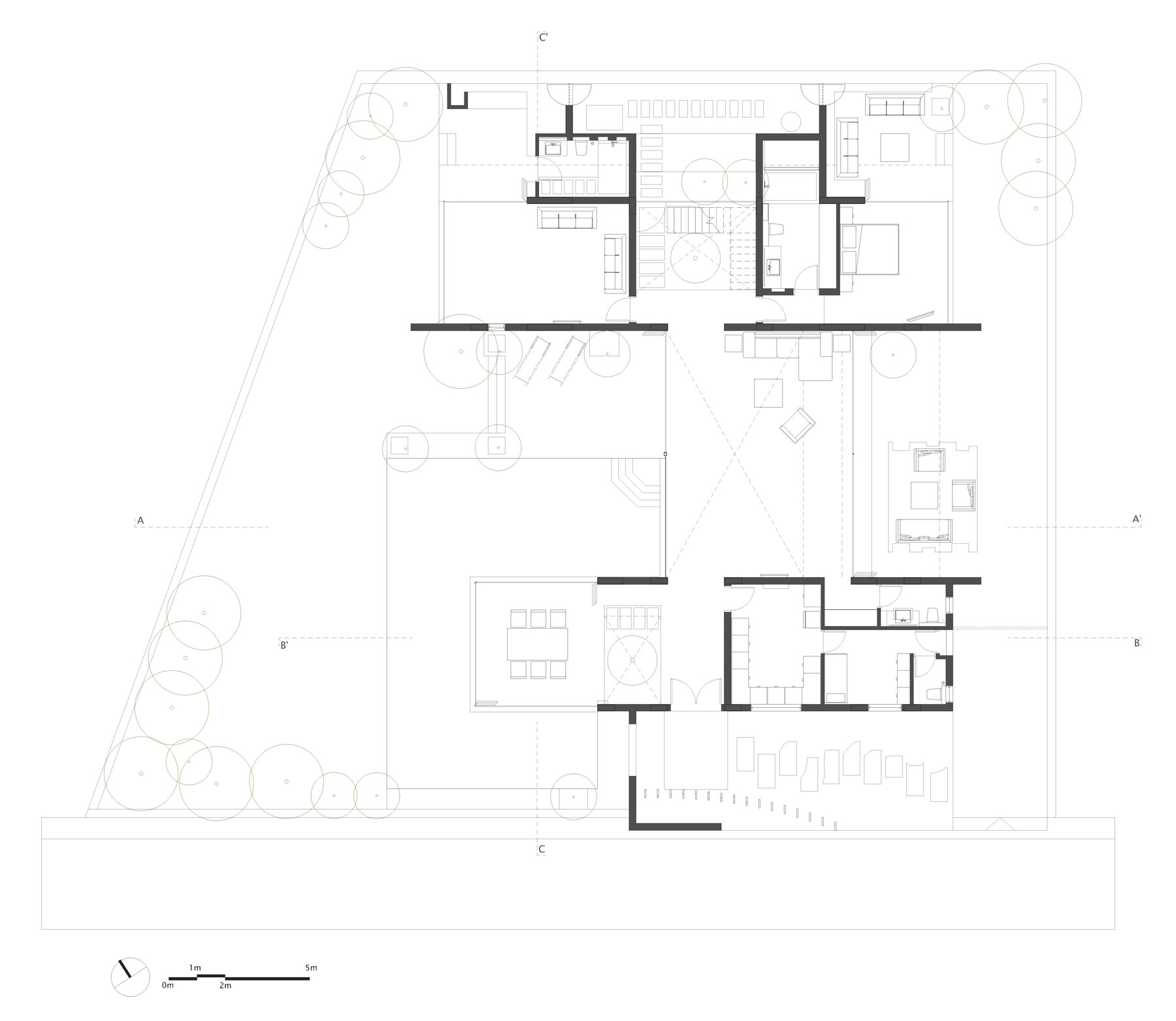 A Spacious Modern Retreat Surrounded by Gardens and Swimming Pool in Khandala, India by Abraham John ARCHITECTS (19)