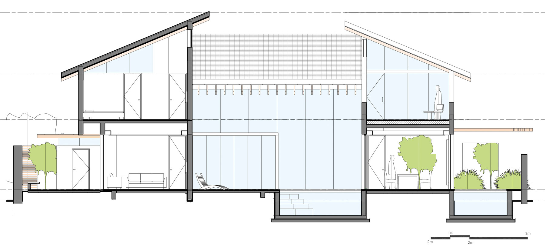 A Spacious Modern Retreat Surrounded by Gardens and Swimming Pool in Khandala, India by Abraham John ARCHITECTS (23)