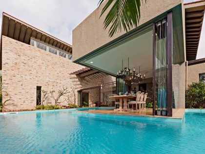 A Spacious Modern Retreat Surrounded by Gardens and Swimming Pool in Khandala, India by Abraham John ARCHITECTS (7)