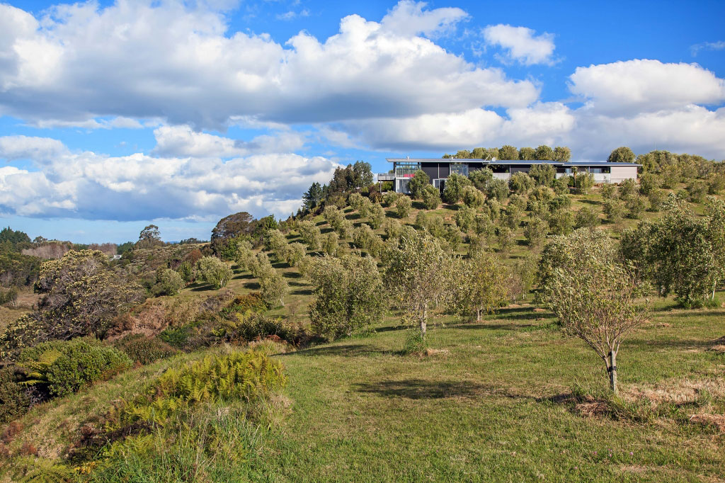 A Spacious Waterfront Home with Bold and Vibrant Interiors in Kerikeri by Richard Naish (10)