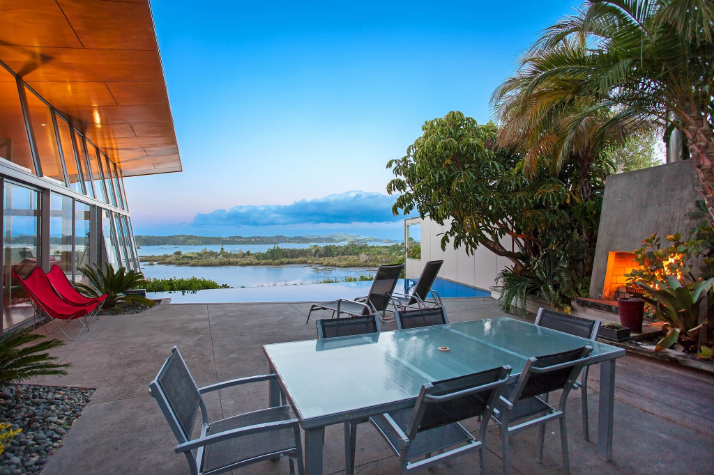 A Spacious Waterfront Home with Bold and Vibrant Interiors in Kerikeri by Richard Naish (2)