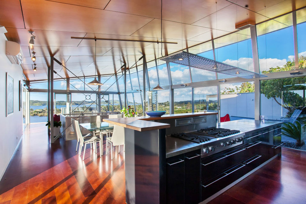 A Spacious Waterfront Home with Bold and Vibrant Interiors in Kerikeri by Richard Naish (21)