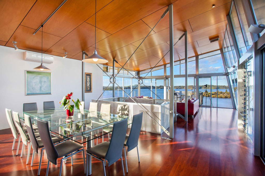 A Spacious Waterfront Home with Bold and Vibrant Interiors in Kerikeri by Richard Naish (24)
