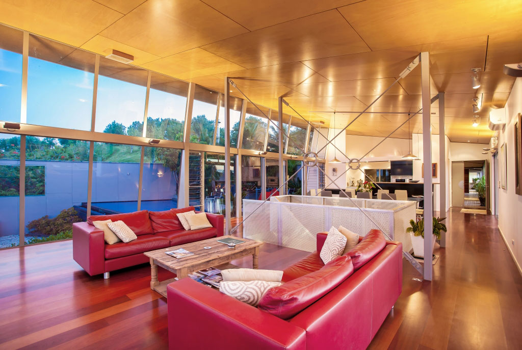 A Spacious Waterfront Home with Bold and Vibrant Interiors in Kerikeri by Richard Naish (30)
