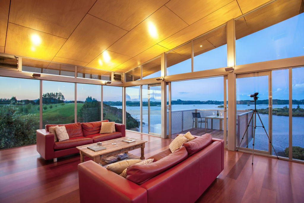 A Spacious Waterfront Home with Bold and Vibrant Interiors in Kerikeri by Richard Naish (31)