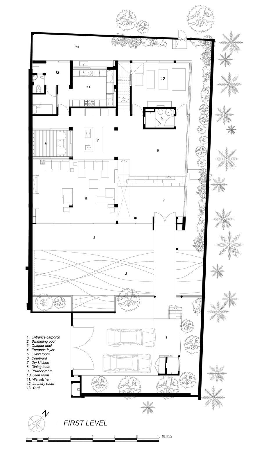 A Spacious and Warm Semi-Detached House with Angular Pitched Canopy in Singapore by A D Lab (17)