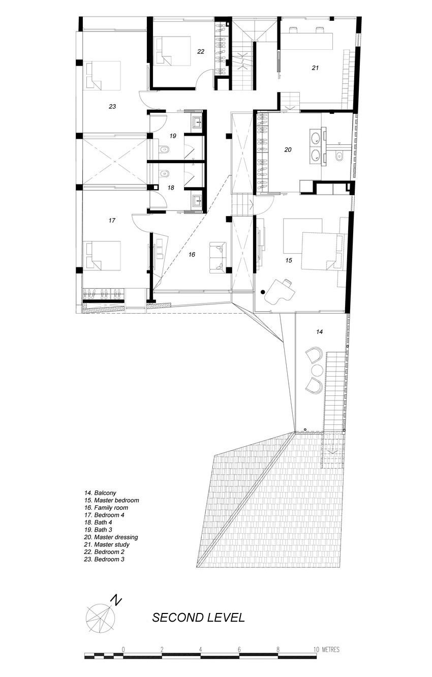 A Spacious and Warm Semi-Detached House with Angular Pitched Canopy in Singapore by A D Lab (18)