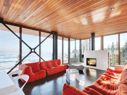 A Spectacular and Elegant Contemporary House Overlooking the St. Lawrence River of Quebec by Bourgeois Lechasseur Architectes (6)