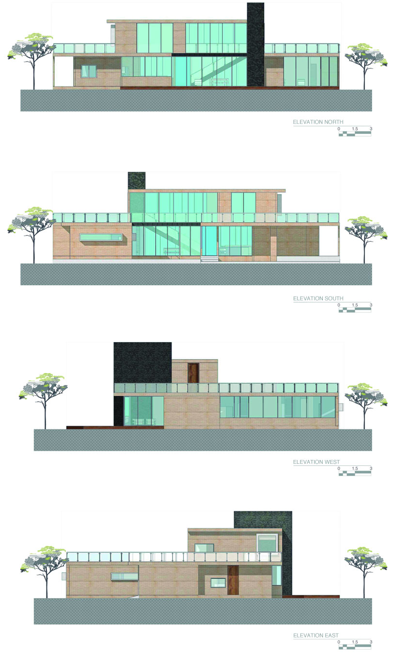 A Striking Contemporary Home Separated by a Stunning Black Stone Walls in Llano Grande, Colombia by David Ramirez (23)