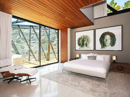 A Stunning Beautiful Modern Home on Top of the Mountains in Beverly Hills by Maxime Jacquet (10)