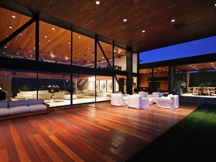 A Stunning Beautiful Modern Home on Top of the Mountains in Beverly Hills by Maxime Jacquet (15)