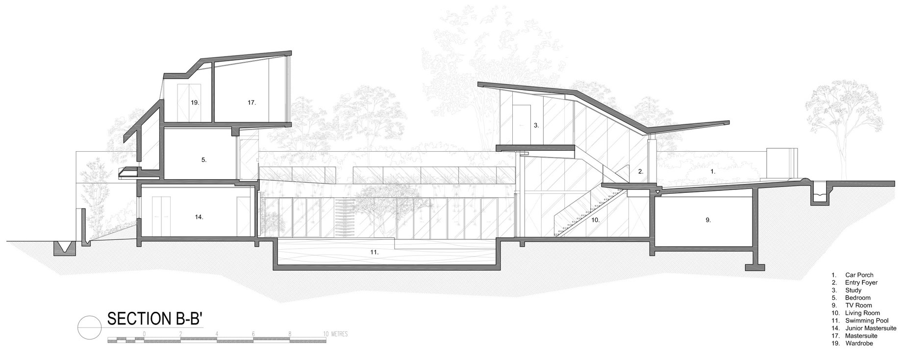 A Stunning Contemporary Bungalow Built on a Sloping Landscape in Singapore by A D Lab (31)