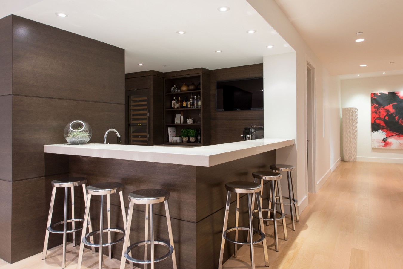 A Stunning Contemporary Home Overlooks the Picturesque Seaside Landscape in West Vancouver by Craig Chevalier and Raven Inside Interior Design (45)