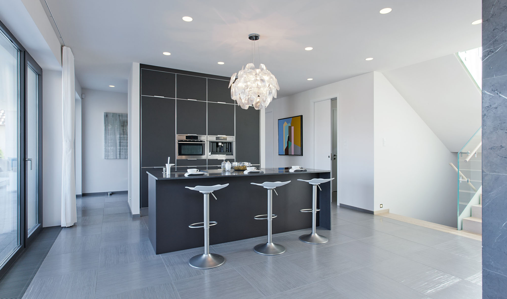 A Stunning Contemporary Home with Asymmetrical Facade and Unique Look in Budapest, Hungary by Sandor Duzs and Architema (13)